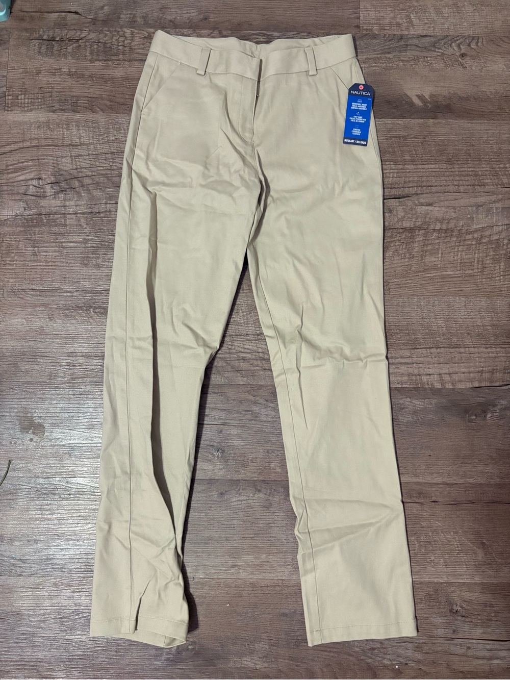 Nautica tan school uniform trousers